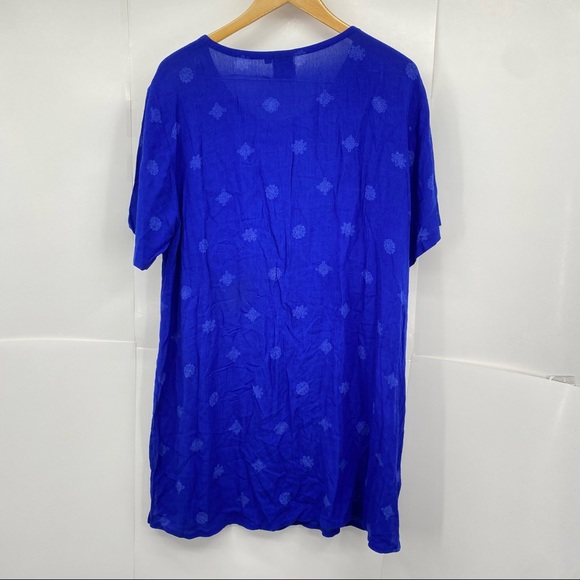 Endless Knot Art Royal Blue Midi Dress Patterned 2 - Picture 2 of 6